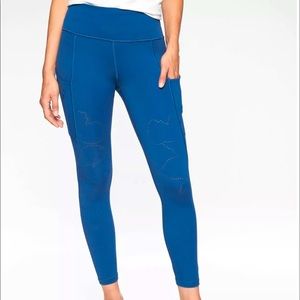Athleta | SCULPTEK Light All In Reaction 7/8 Atlantis Blue Leggings | XL | NWT